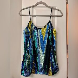 Simona corsellini Multicolor Sequin Camisole top size 40 small